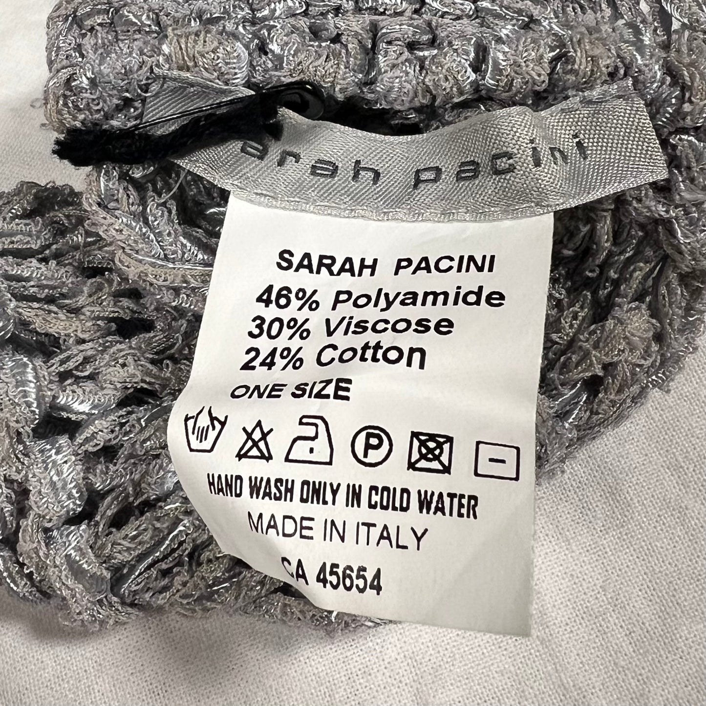 Y2K Sarah Pacini Open Knit Backless Halter Top Techwear Utility Subversive Minimalist Deconstructed Knitwear