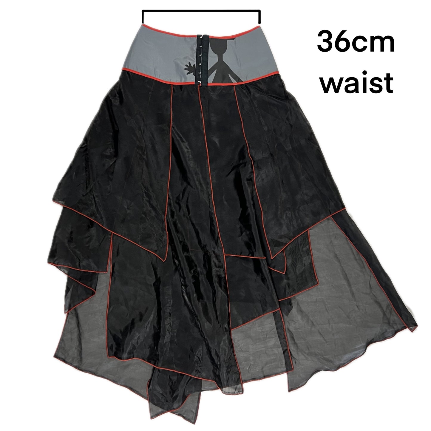 Deadstock Whimsigoth Biche de Bere Corset Skirt Deconstructed Asymmetrical Designer Skirt