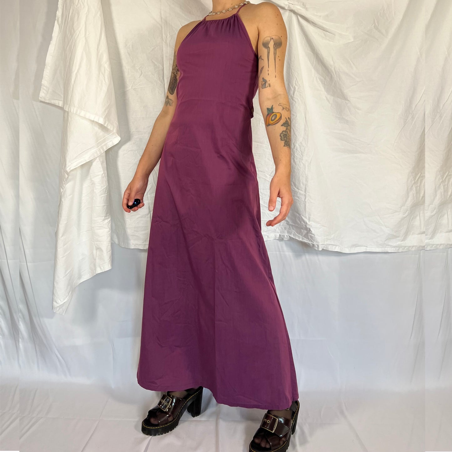 Cop Copine Y2K Utility Techwear Dress Gorpcore Cyber Rave Maxi Dress
