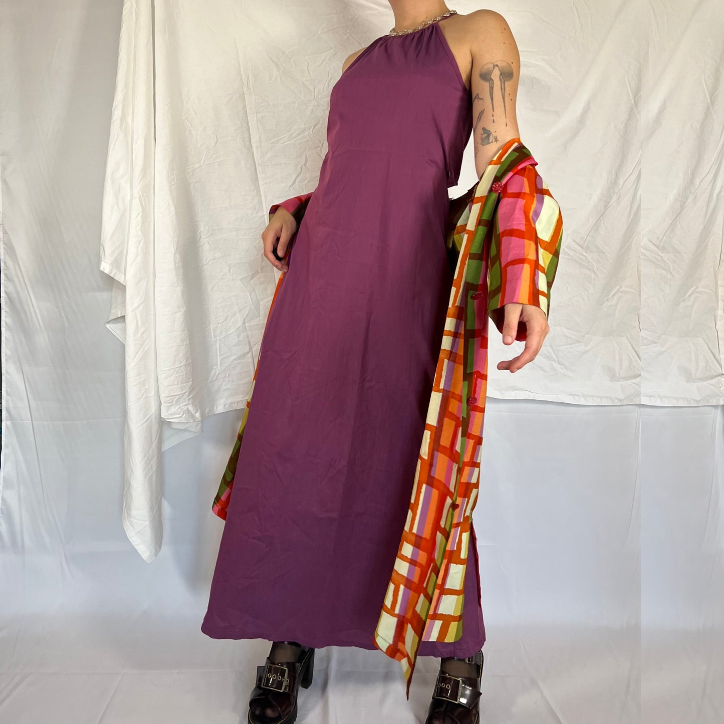 Cop Copine Y2K Utility Techwear Dress Gorpcore Cyber Rave Maxi Dress