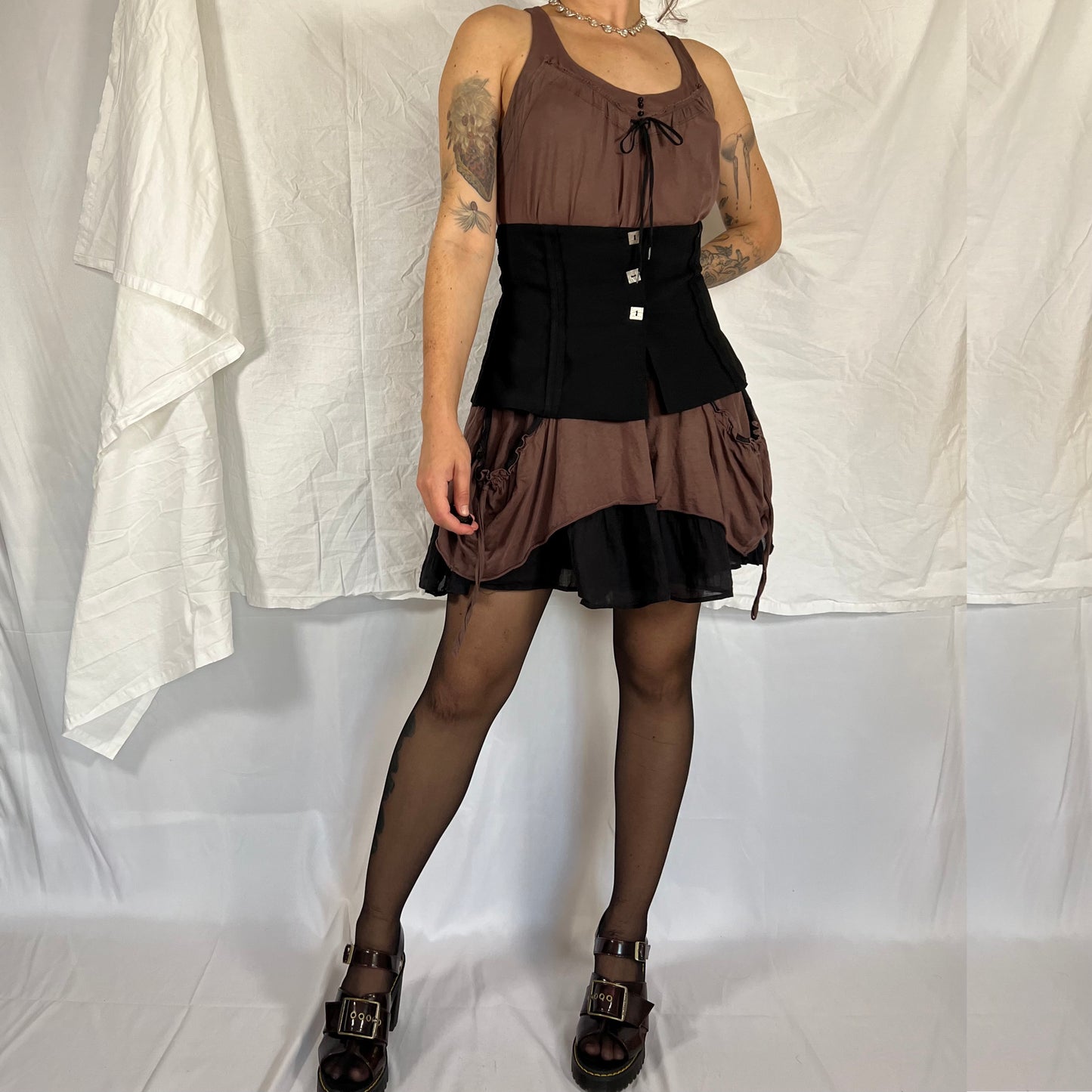 Biche de Bere Y2K Utility Techwear Whimsigoth Corset Belt Underbust Corset Avant Garde Layering Piece