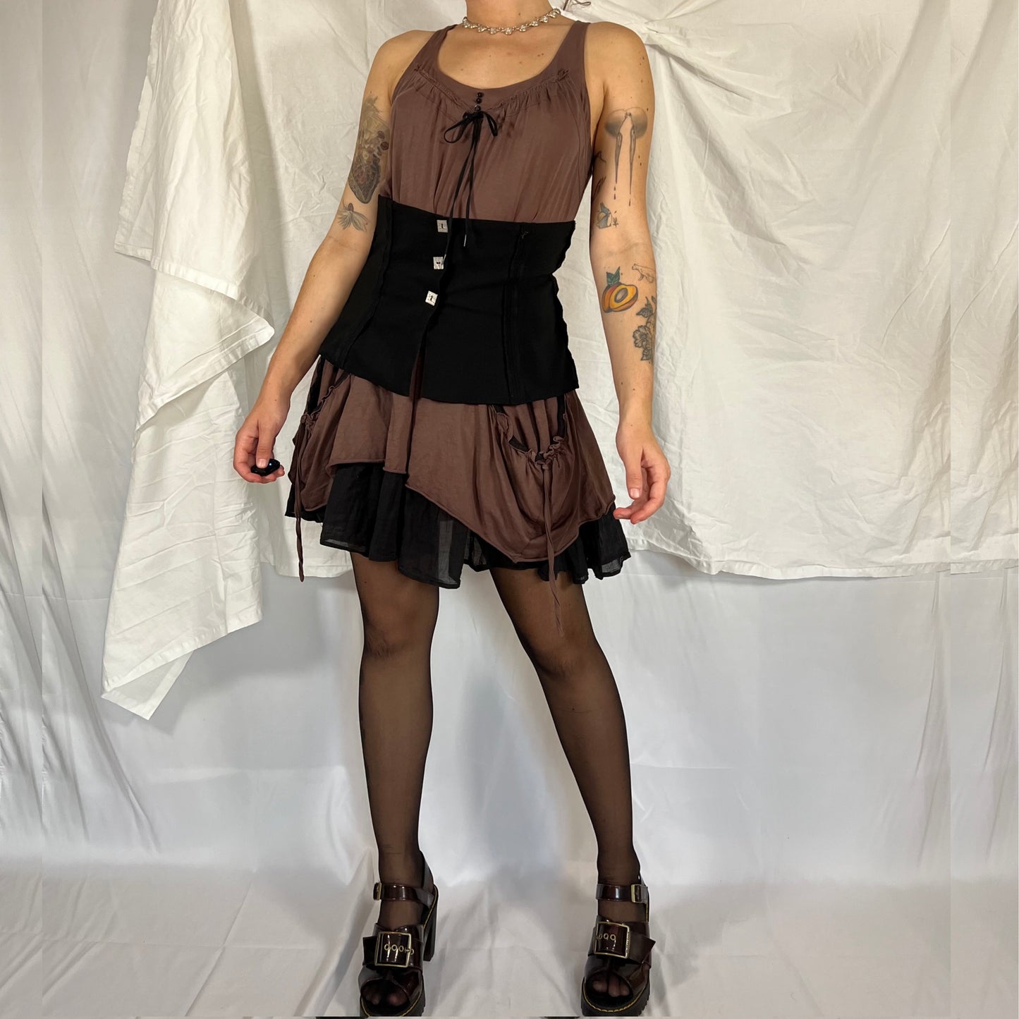 Biche de Bere Y2K Utility Techwear Whimsigoth Corset Belt Underbust Corset Avant Garde Layering Piece
