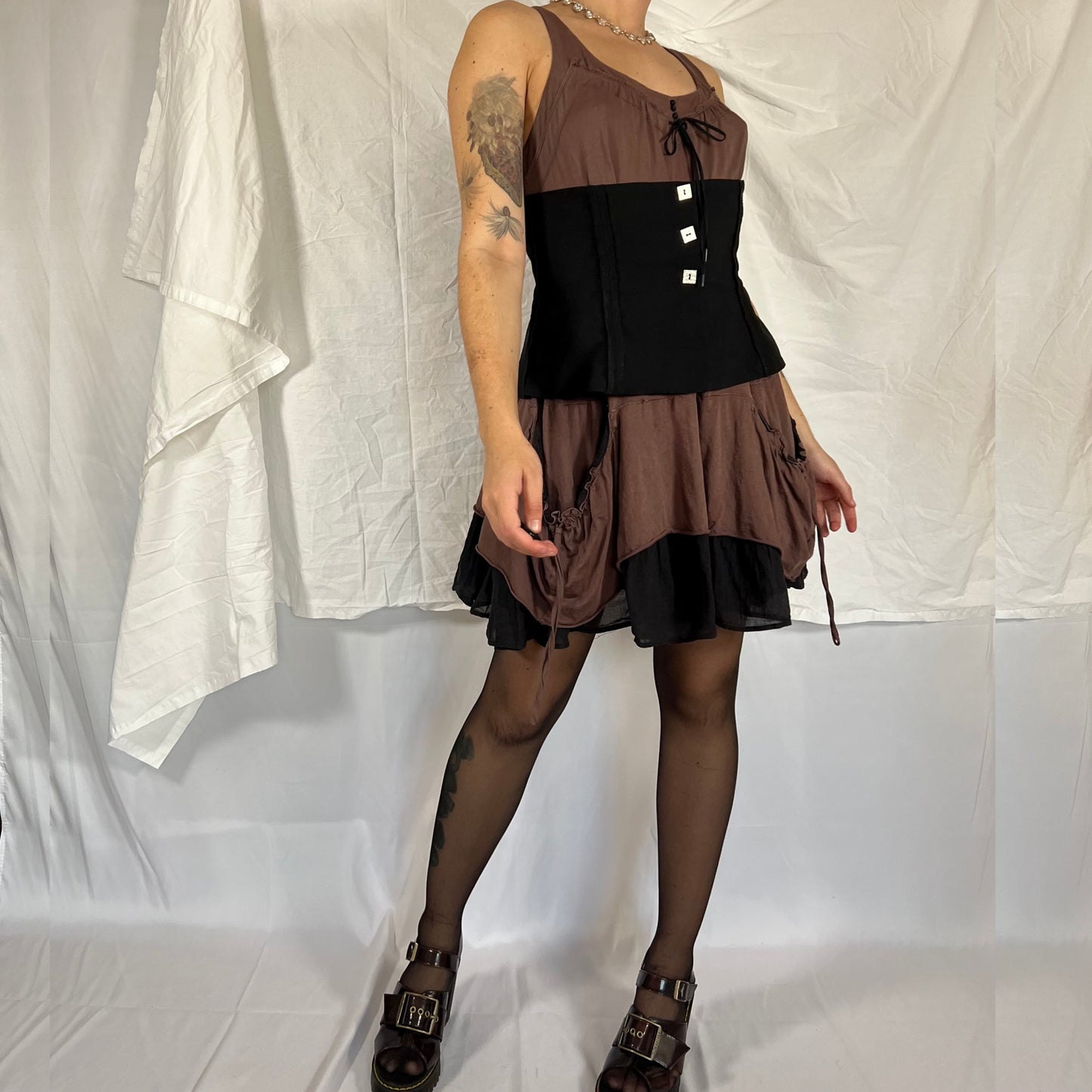 Biche de Bere Y2K Utility Techwear Whimsigoth Corset Belt Underbust Corset Avant Garde Layering Piece
