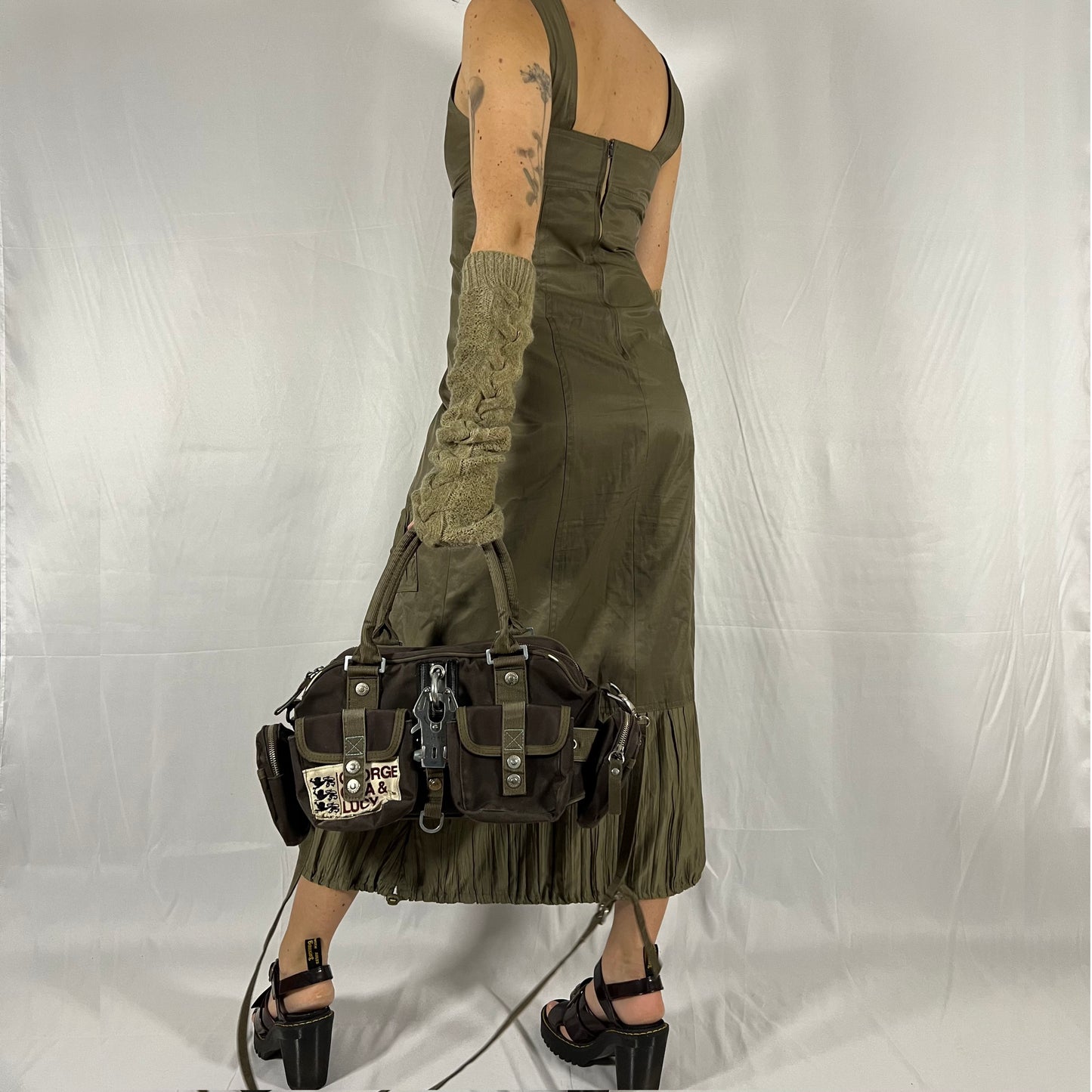 Y2K GGL Cargo Bag Utility Techwear Gorpcore Cyber George Gina & Lucy Handbag