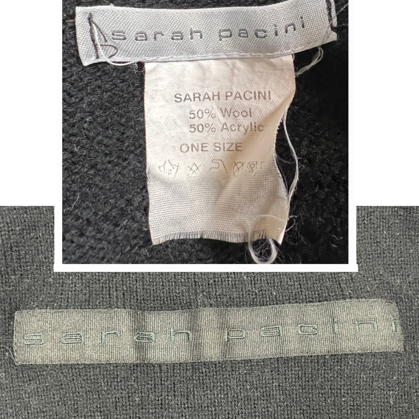 Y2K Sarah Pacini Minimalist Techwear Vest Top Cyber Subversive Wool Top Half Zip Vest