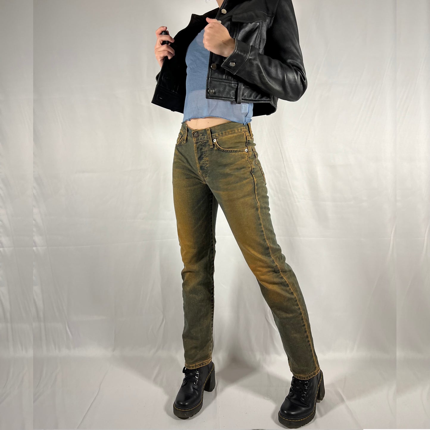 Y2K Something Edwin Japanese Denim Straight leg Jeans Dirty Wash Jeans Boyfriend Jeans Minimalist Grunge Techwear Jeans