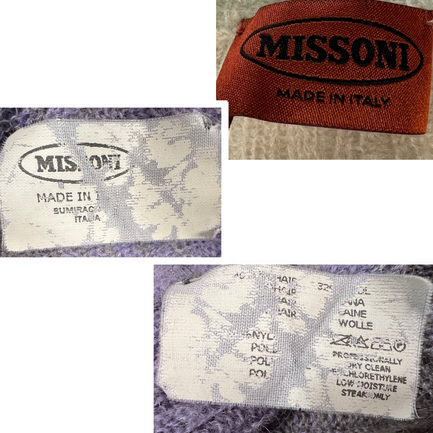 90’s Missoni Mohair Knit Sweater Ombre Pastel V-Neck Fairy Light academia Coquette Sweater Top