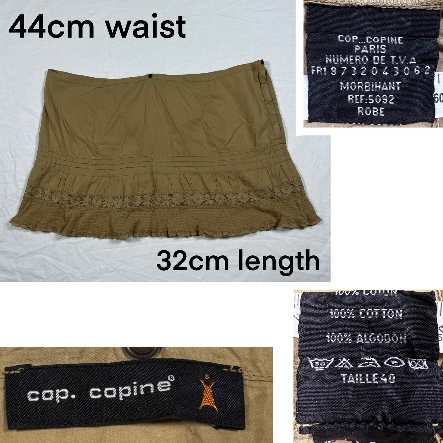 Y2K Cop Copine Mini Dress Two Piece Set Techwear Coquette Utility Cargo Dress Neutral Tunic Co-ord Set