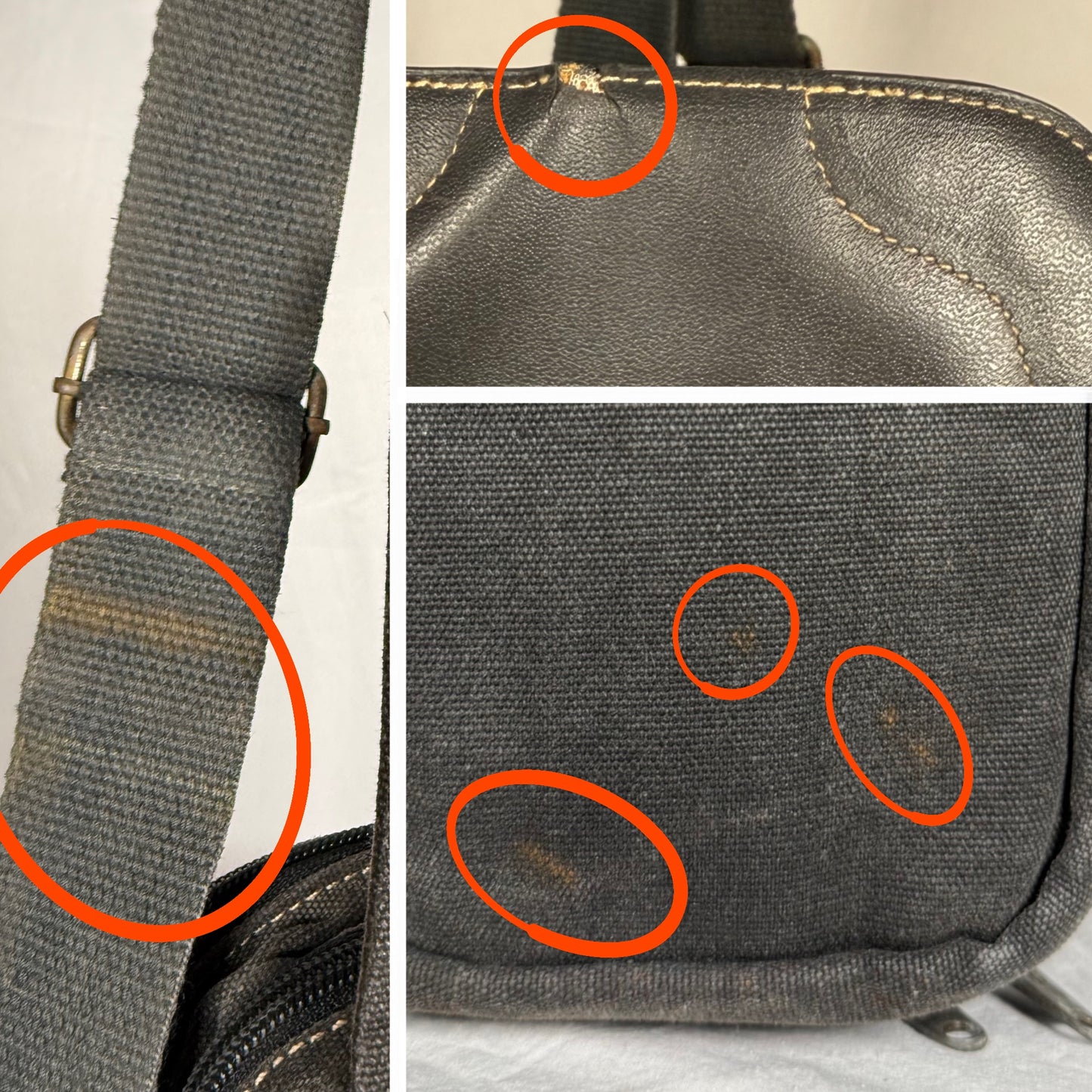 Vintage Diesel Sling Bag Y2K Canvas & Leather Utility Crossbody