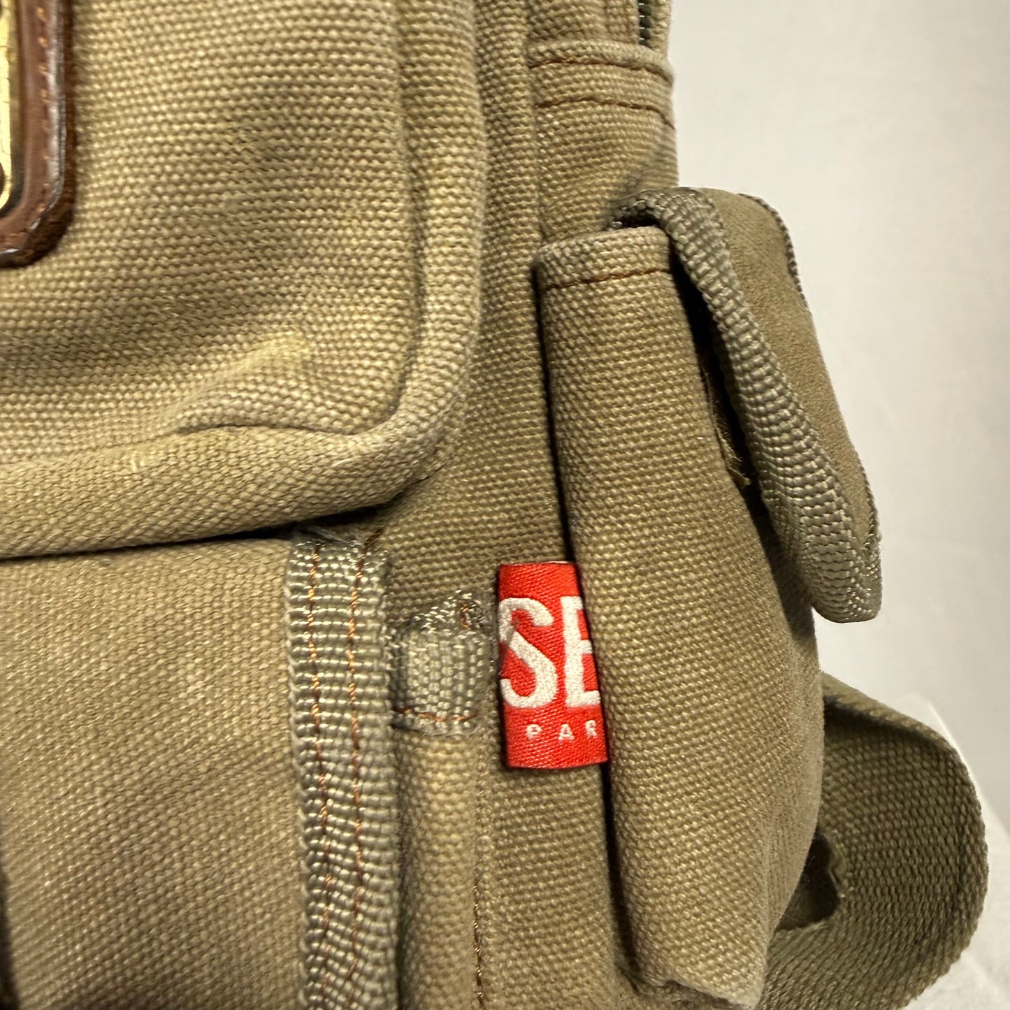 Vintage Diesel Sling Bag Y2K Canvas Utility Crossbody