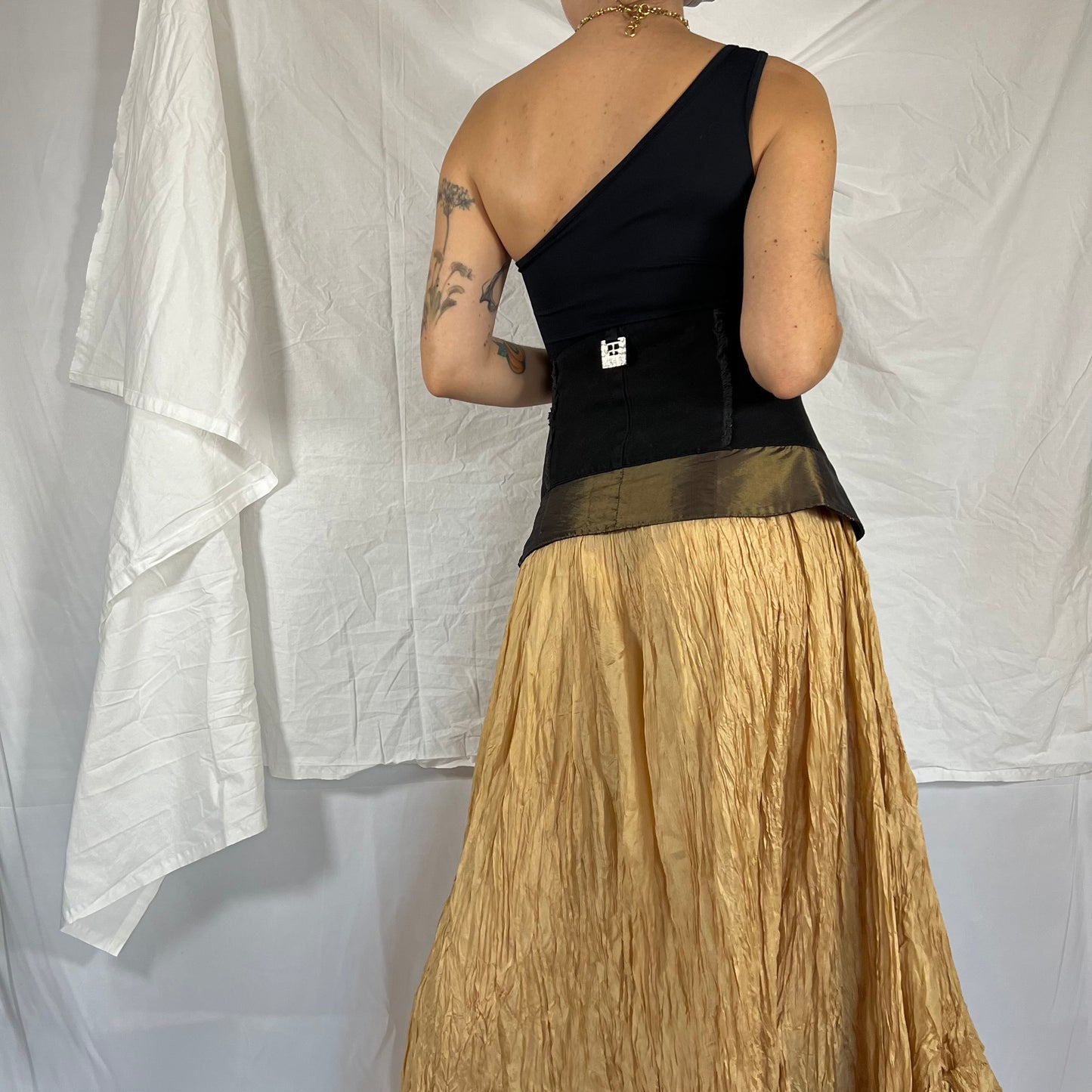 Biche de Bere Y2K Bi-Material Corset Belt Underbust Corset Avant Garde Layering Piece