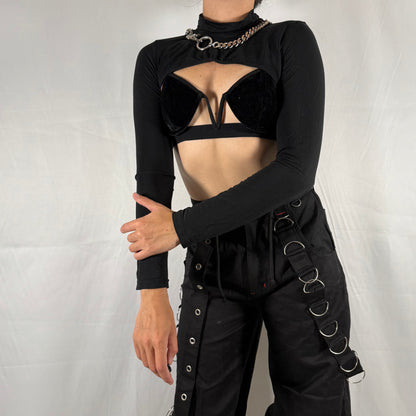 Y2K Cop Copine Cropped Turtleneck Bolero – Layering Shrug