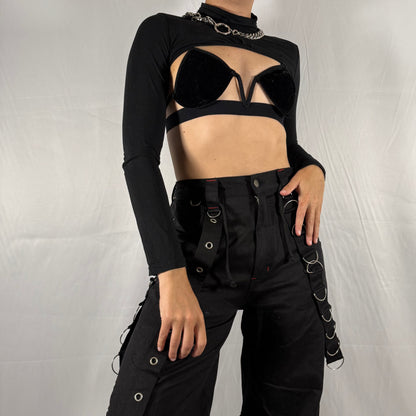 Y2K Cop Copine Cropped Turtleneck Bolero – Layering Shrug