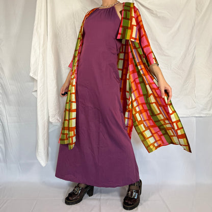 Y2K Cop Copine Utility Maxi Dress – Electric Berry