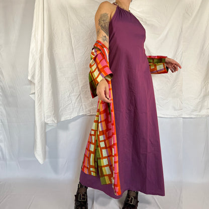 Y2K Cop Copine Utility Maxi Dress – Electric Berry
