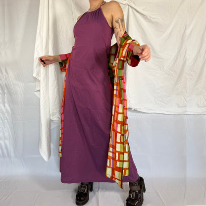 Y2K Cop Copine Utility Maxi Dress – Electric Berry