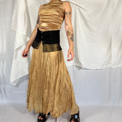 Y2K Biche de Bère Bi-Material Corset Belt – Underbust Layering