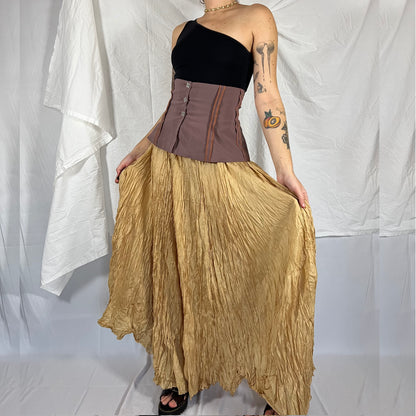 Y2K Biche de Bère Exposed Seam Corset Belt – Underbust Layering