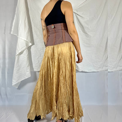 Y2K Biche de Bère Exposed Seam Corset Belt – Underbust Layering