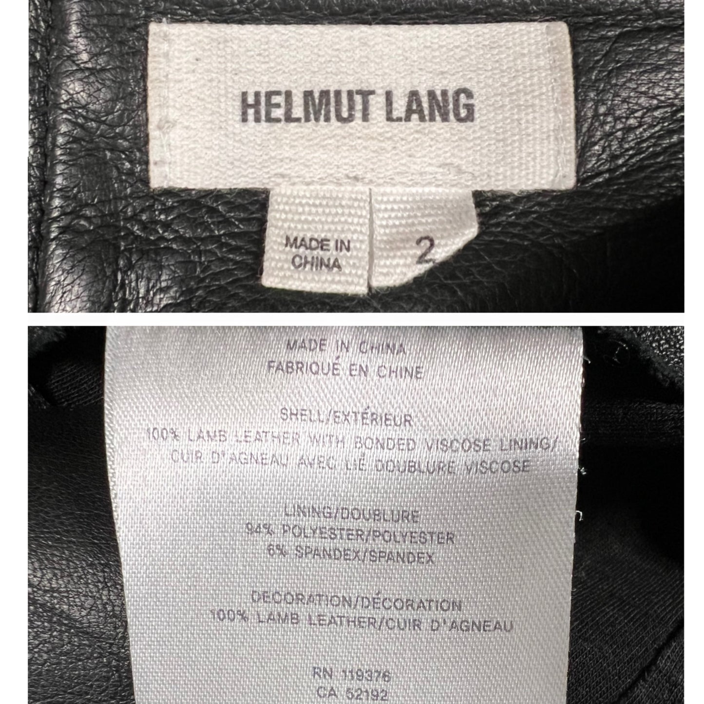 Helmut Lang 100% Lamb Leather Asymmetrical Mini Skirt Minimalist Going Out Skirt