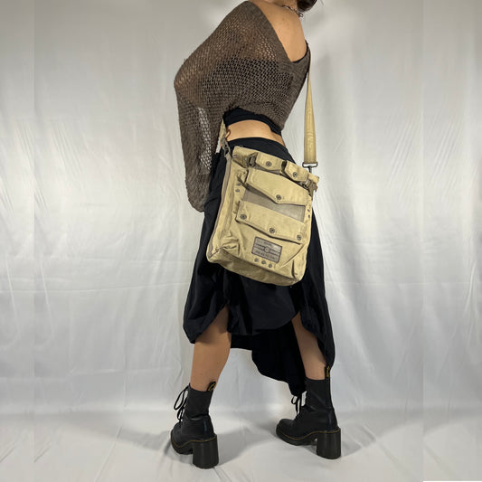 Vintage Diesel Bag Y2K Techwear Utility Gorpcore Cyber Cargo Crossbody Bag Work Bag School Bag