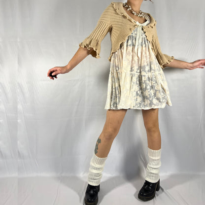 Y2K Donatzelli Chunky Knit Cardigan – Safety Pin Closure