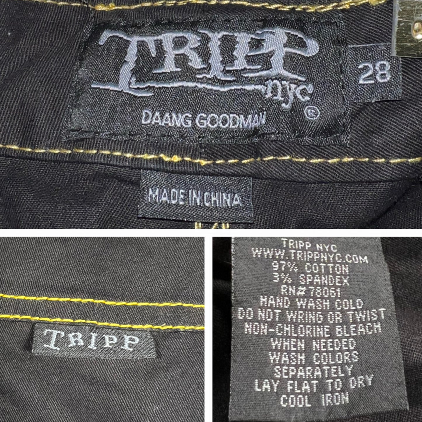 Tripp NYC Bondage Pants Rave Wear Reflective Club Kid Cyber Goth Utility Tactical Gorpcore Techwear Pants