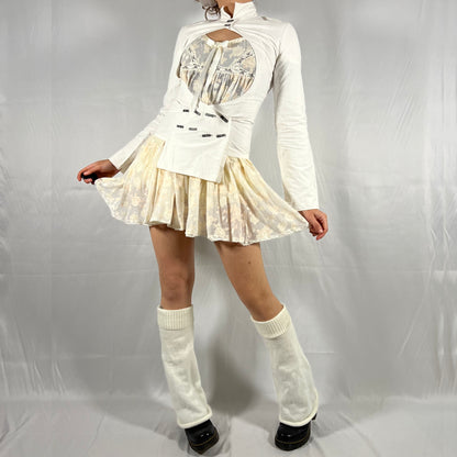 Y2K Biche de Bère Cut-Out High Neck Top – Avant-Garde Techwear