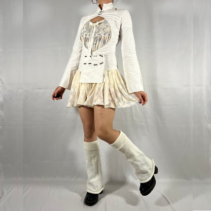 Y2K Biche de Bère Cut-Out High Neck Top – Avant-Garde Techwear