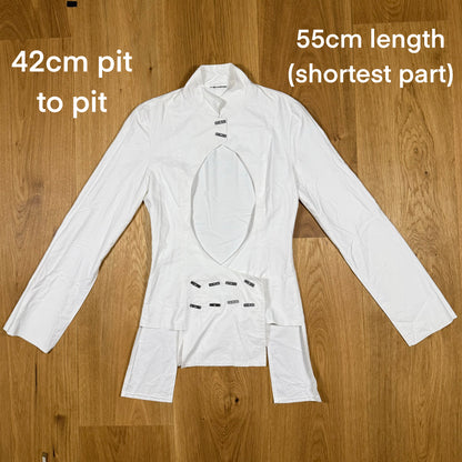 Y2K Biche de Bère Cut-Out High Neck Top – Avant-Garde Techwear