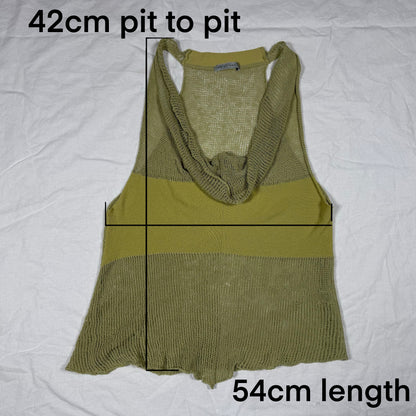Y2K Vintage Sarah Pacini Open Knit Cowl Top – Fairy Grunge / Balletcore