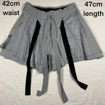 Y2K Vintage Marithé + François Girbaud Deconstructed Layered Ruffle Skirt – FW 2006 Runway