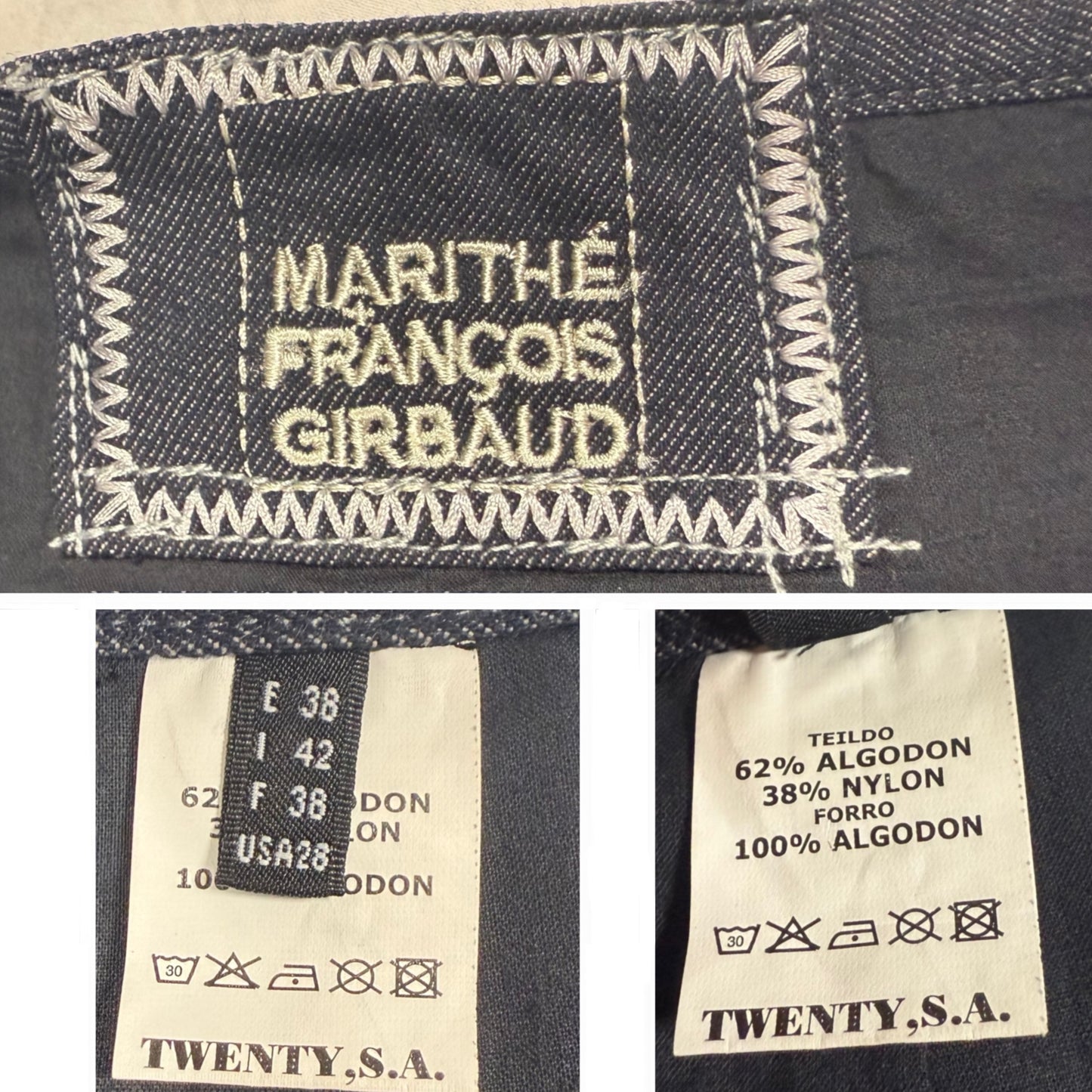 Y2K Vintage Marithé + François Girbaud Deconstructed Star Bubble Skirt / Strapless Mini Dress