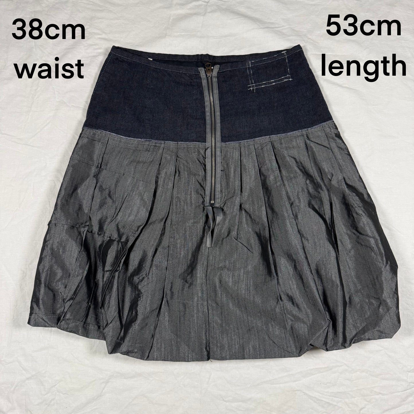 Y2K Vintage Marithé + François Girbaud Deconstructed Star Bubble Skirt / Strapless Mini Dress