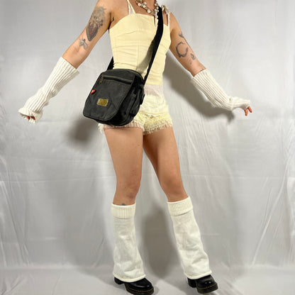 Y2K Vintage Diesel Canvas Cargo Crossbody Bag – Minimal Techwear Utility