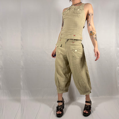 Y2K Vintage Cop Copine 3-Piece Linen Set — Archival Co-Ord