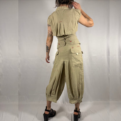 Y2K Vintage Cop Copine 3-Piece Linen Set — Archival Co-Ord