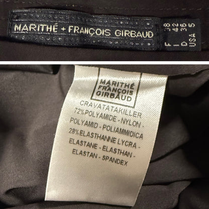 Y2K Vintage Marithé + François Girbaud Deconstructed Ruffle Wrap Skirt – Asymmetrical, Draped
