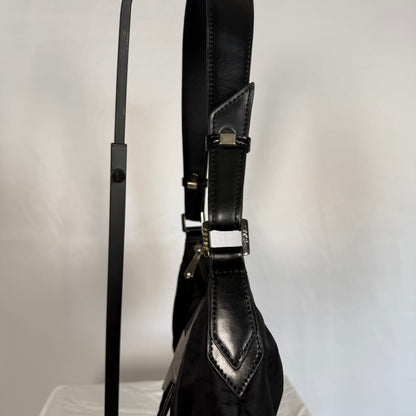 Y2K Vintage Thierry Mugler Star Baguette Bag – Nylon and patent leather Zenith bag