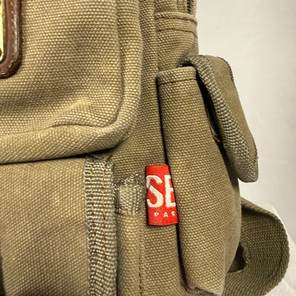 Vintage Diesel Sling Bag Y2K Canvas Utility Crossbody
