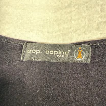 Y2K Vintage Cop Copine Knit & Mesh Long Sleeve Top – Layered Minimalist