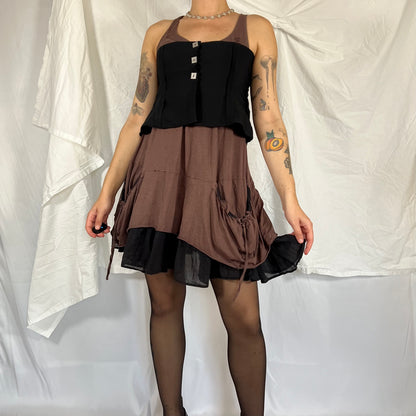 Y2K Biche de Bère Exposed Seam Corset Belt – Underbust Layering