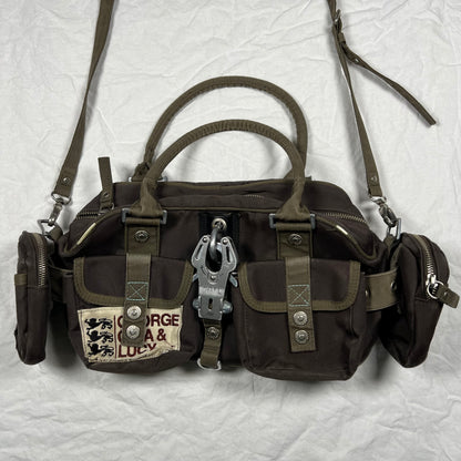 Y2K GGL Cargo Bag Utility Techwear Gorpcore Cyber George Gina & Lucy Handbag