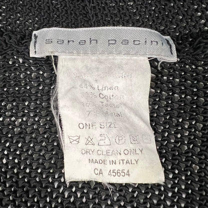 Y2K Sarah Pacini Asymmetrical Wrap Knit Top – Bi-Material