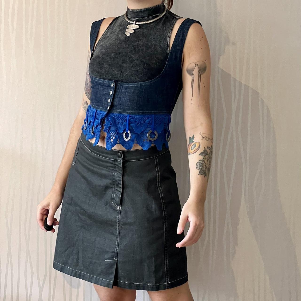 Cop Copine Asymmetrical Cyber Grunge Techwear Skirt