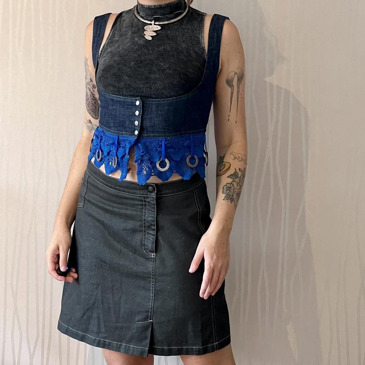 Cop Copine Asymmetrical Cyber Grunge Techwear Skirt