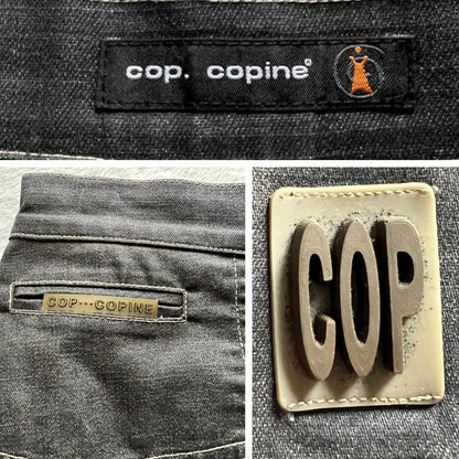 Y2K Cop Copine Asymmetrical Utility Skirt – PVC Logo Detail