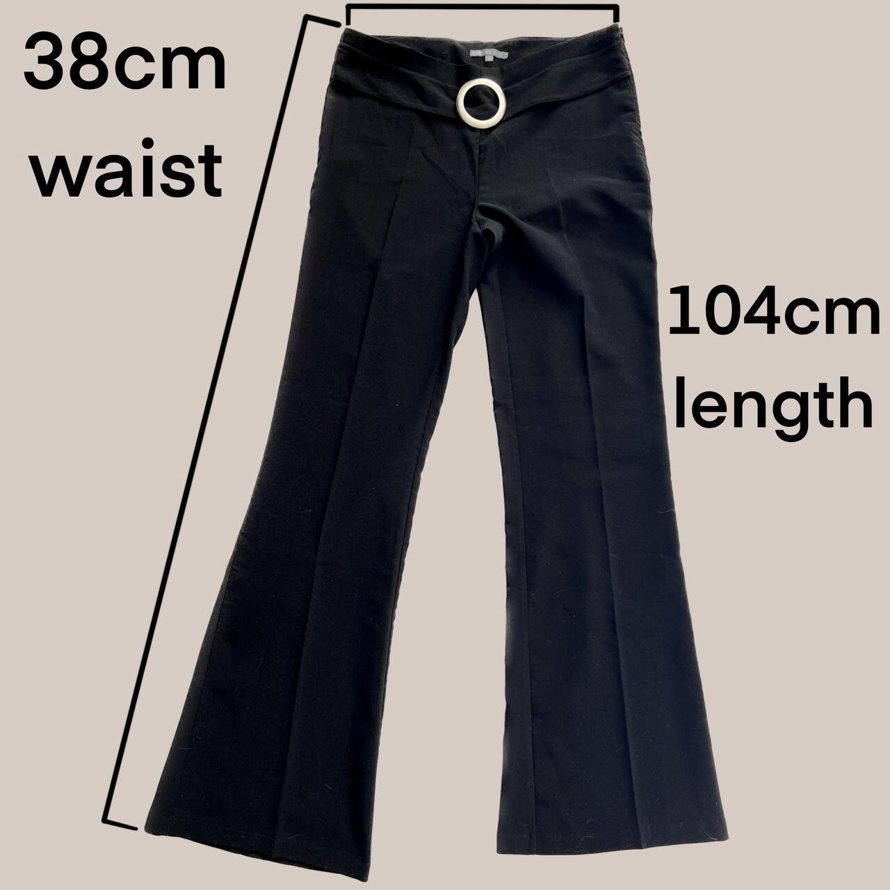 3 Suisses Flare Pants Cyber Y2K Minimal Belt Buckle Retro Low Rise Mid Rise Bootcut Trousers