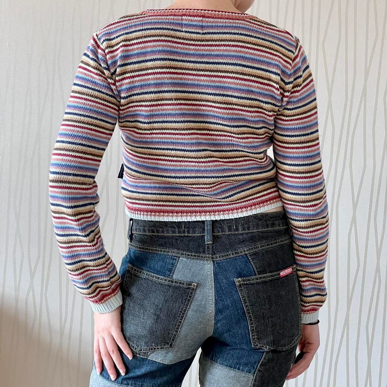 90’s Cop Copine Cropped Sweater Knit Retro Fairycore Coquette Balletcore Sweater Top