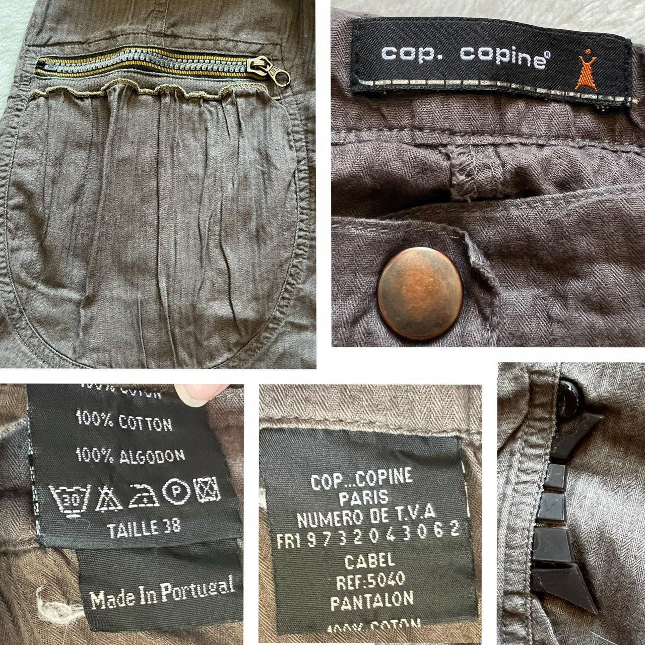 Cop Copine Cargo Pants Y2K Cyber Neutral Utility Techwear Gorpcore Pants